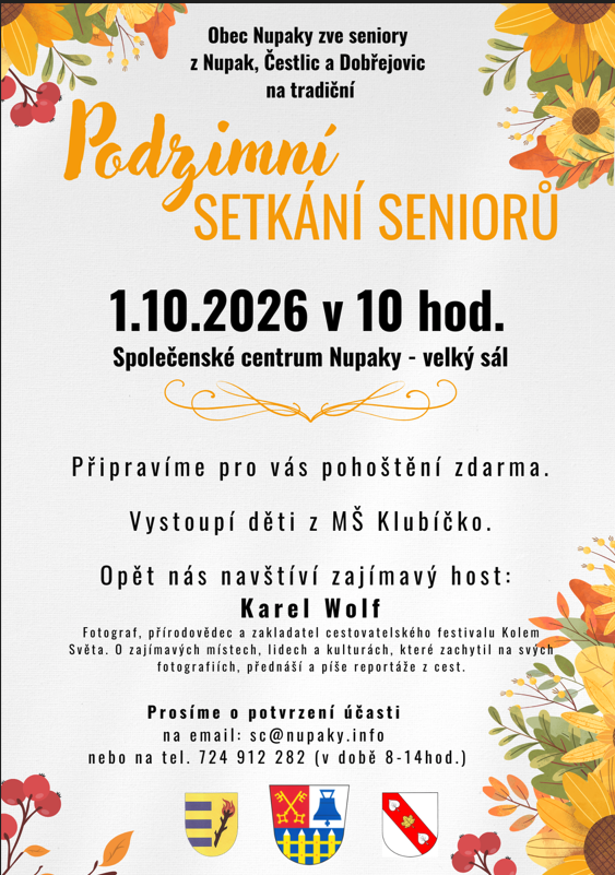Setkání seniorů Nupaky